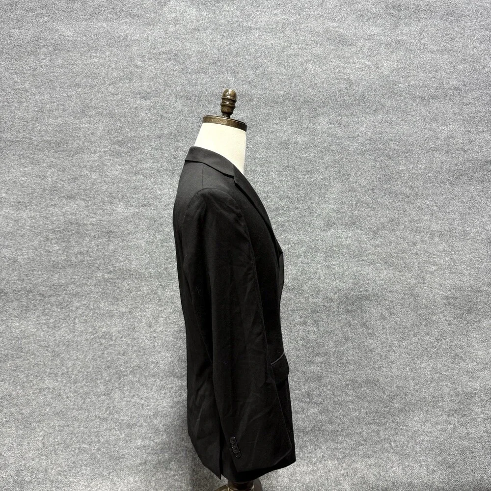 Jos A Bank 1905 Mens Black Blazer Sport Coat Suit Jacket Wool Two Button